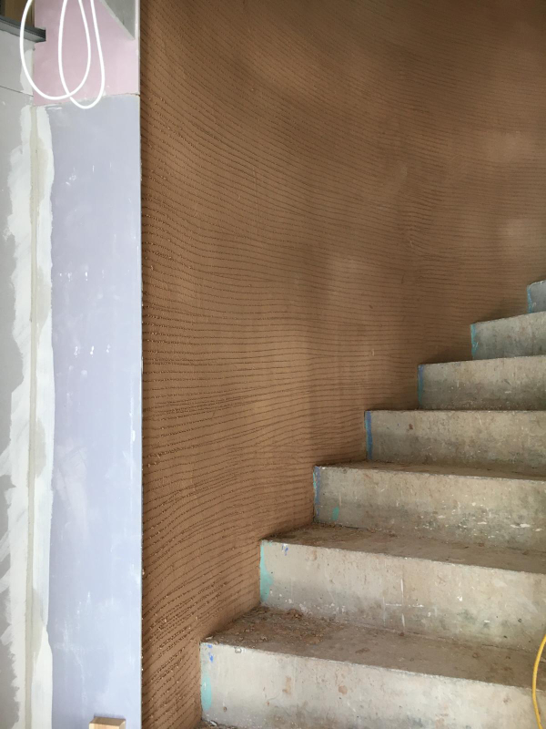 Float and Set Work to a Circular Staircase. Rowland & Wyllie are Certified Plasterers in Nottingham.